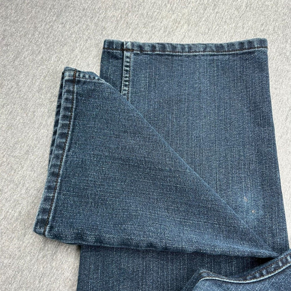 Jos A Bank Traveler Denim Jeans Tailored Fit Mens 38x29 Blue Pants *STAINS* - Picture 3 of 16